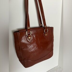 Valentina Elegant Brown Leather shoulder Bag